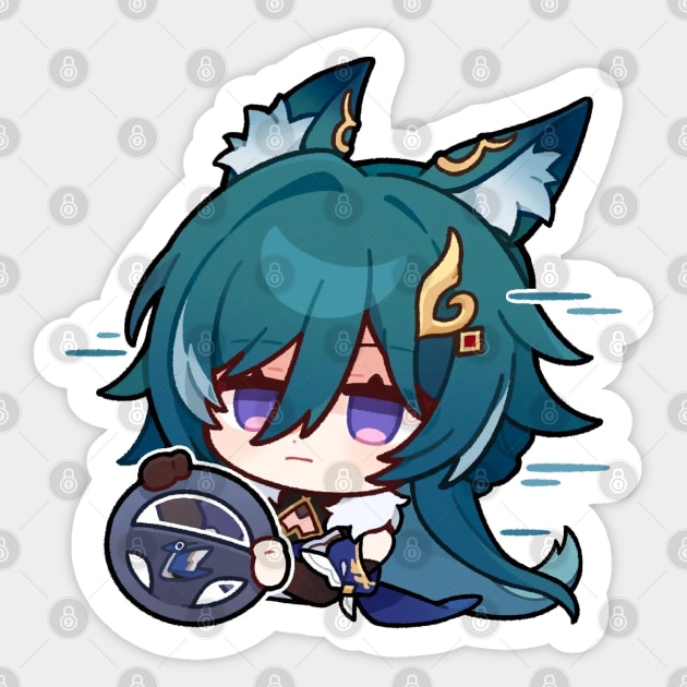 Honkai Star Rail Chibi Yukong 2 Sticker by HoyoStan